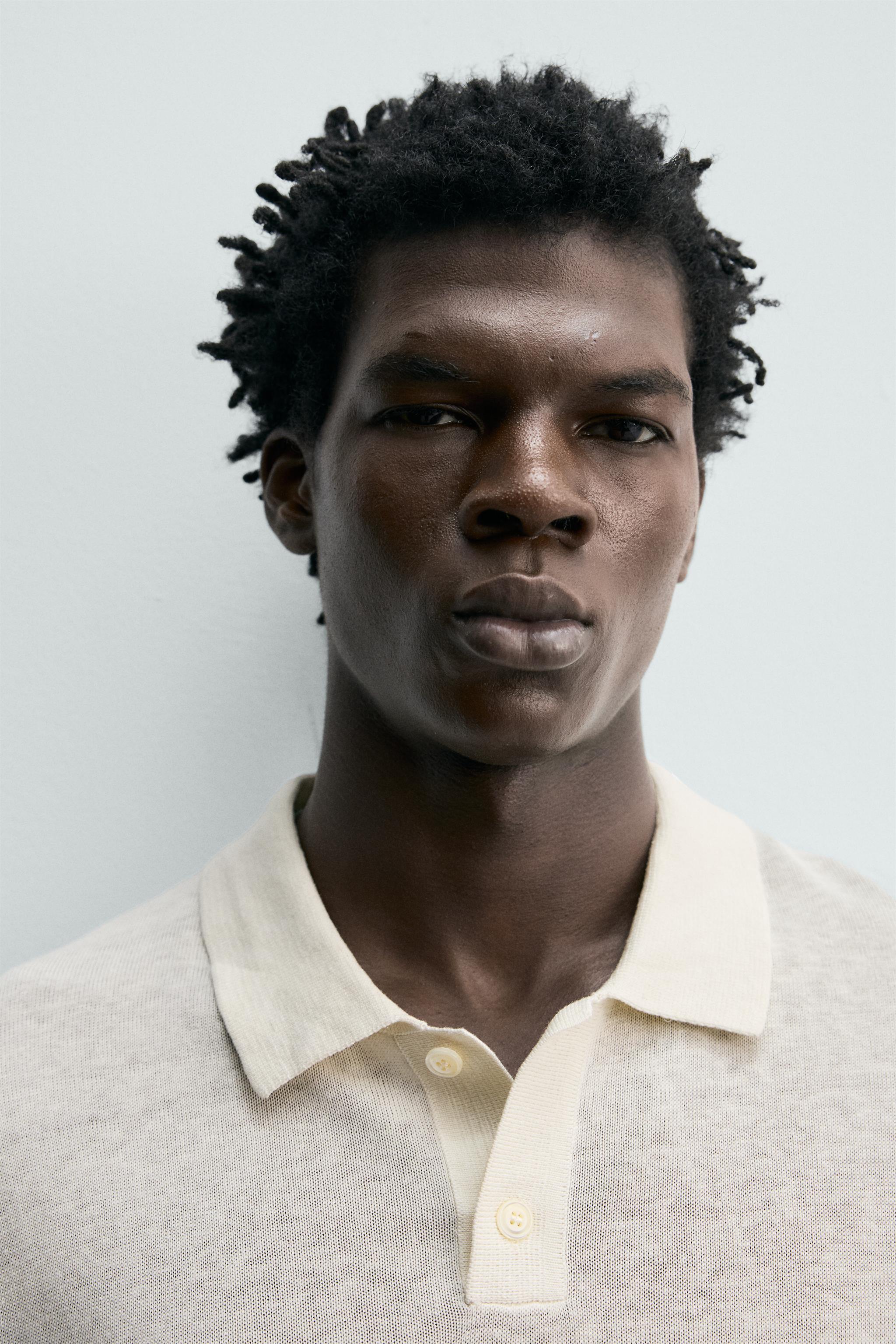POLO EN MAILLE SOIE ET LIN